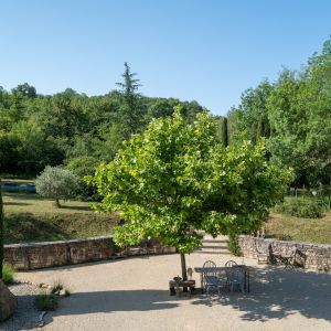 Vrij uitzicht op de tuin