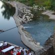 Restaurant Le moulin du Roc Tombe, uitzicht op de Cèze